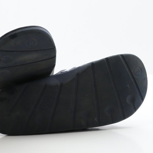 adidas Mens Blue Rubber Slider Sandal UK 8