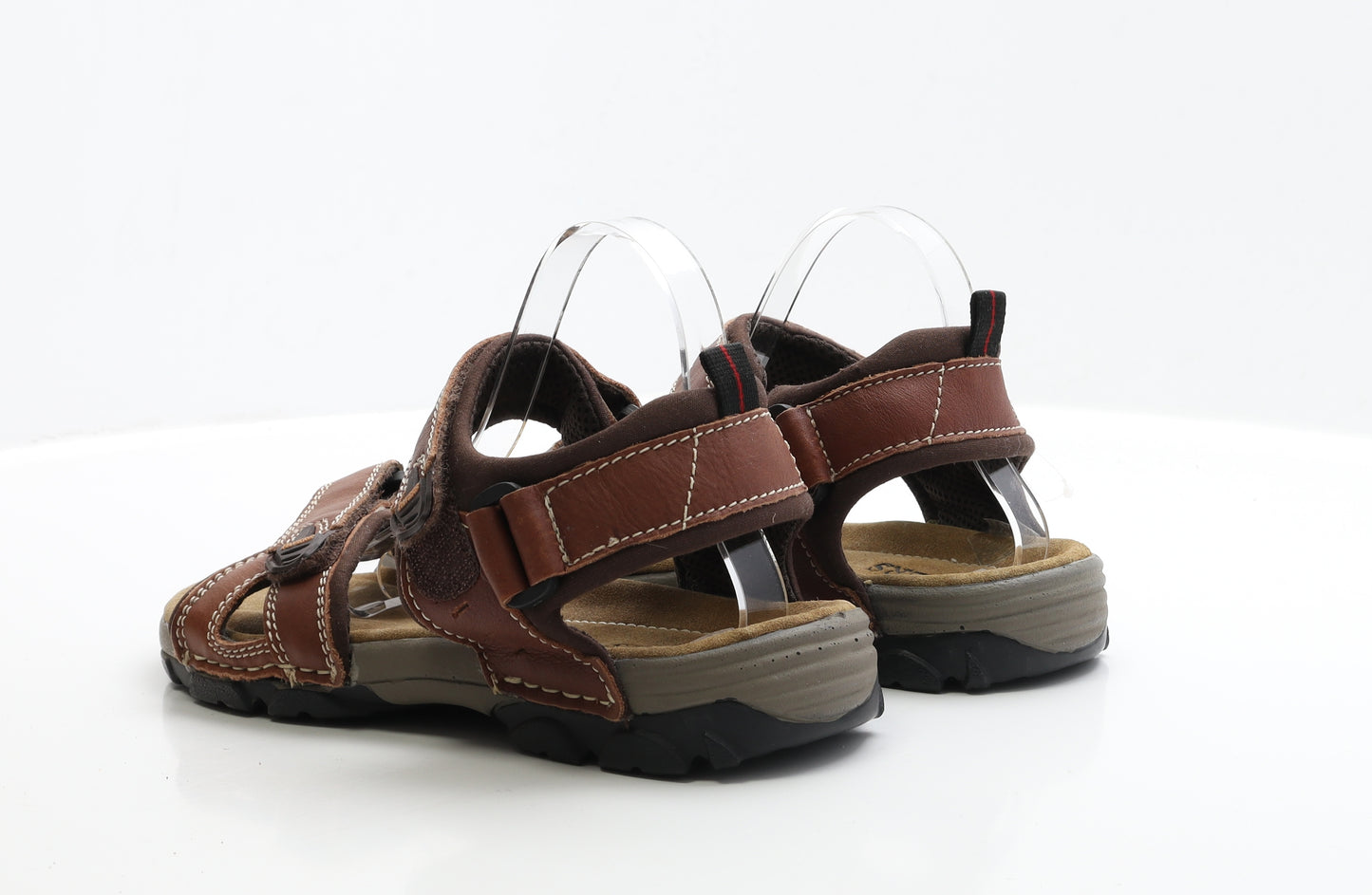 Pavers Mens Brown Faux Leather Slip On Sandal UK 9 EUR 43