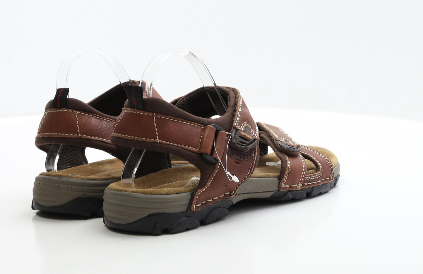 Pavers Mens Brown Faux Leather Slip On Sandal UK 9 EUR 43