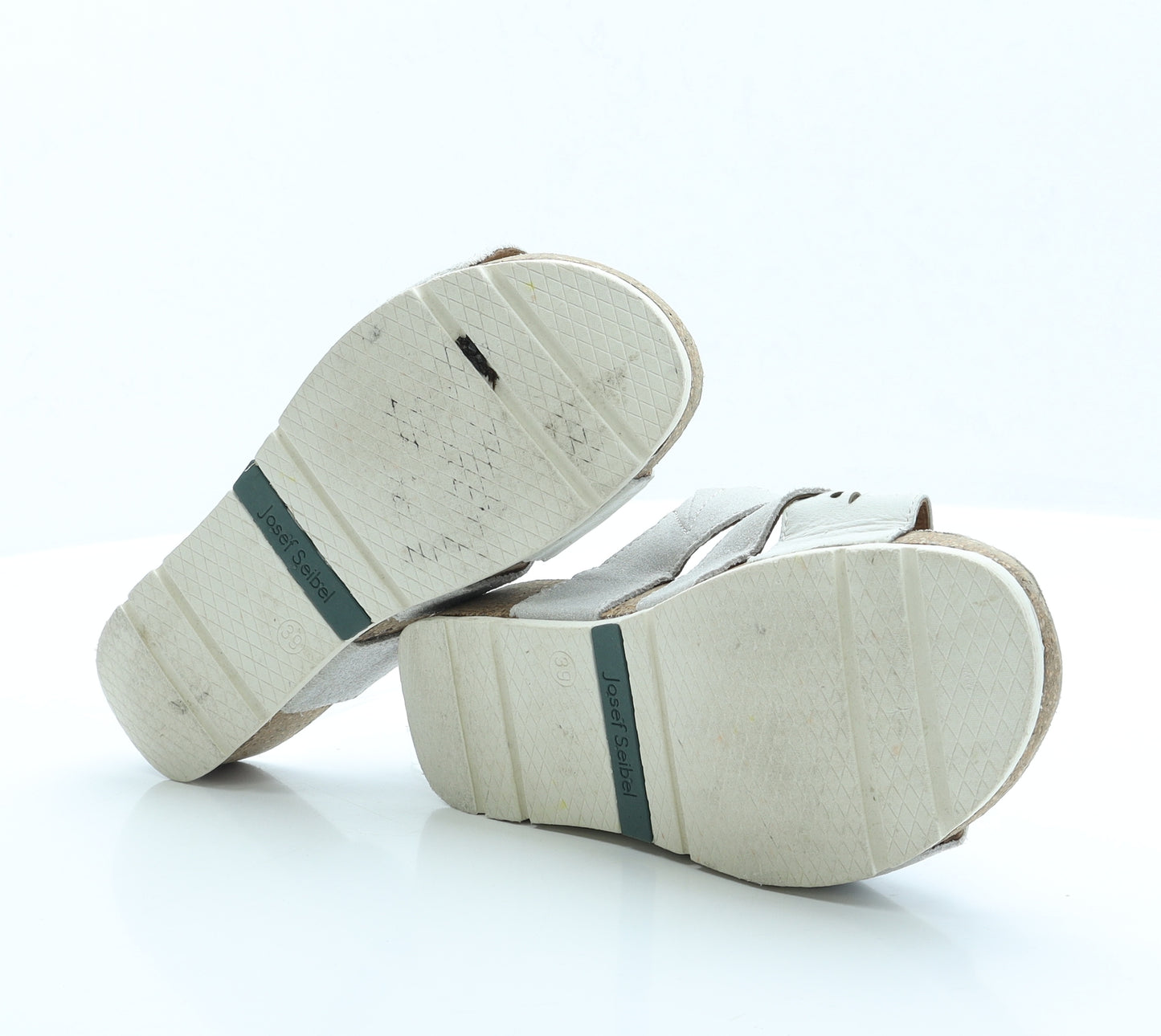 Josef Seibel Womens Grey Faux Fur Slip On Sandal UK 6 EUR 39