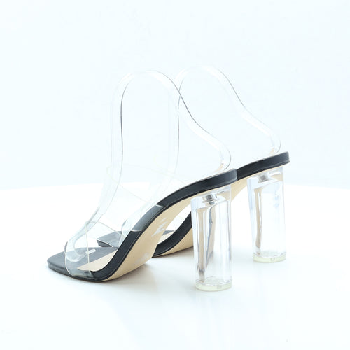 Primark Womens Black Strappy Heel UK 5 EUR 38 US 7