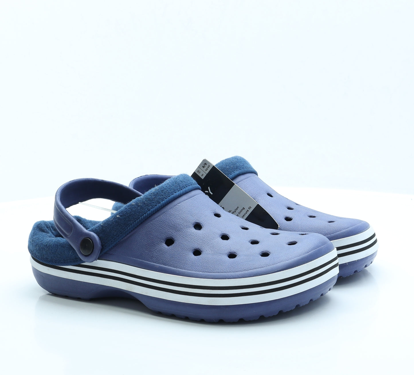 Livergy Mens Blue Rubber Clog Casual UK 8 EUR 42 - 8/9