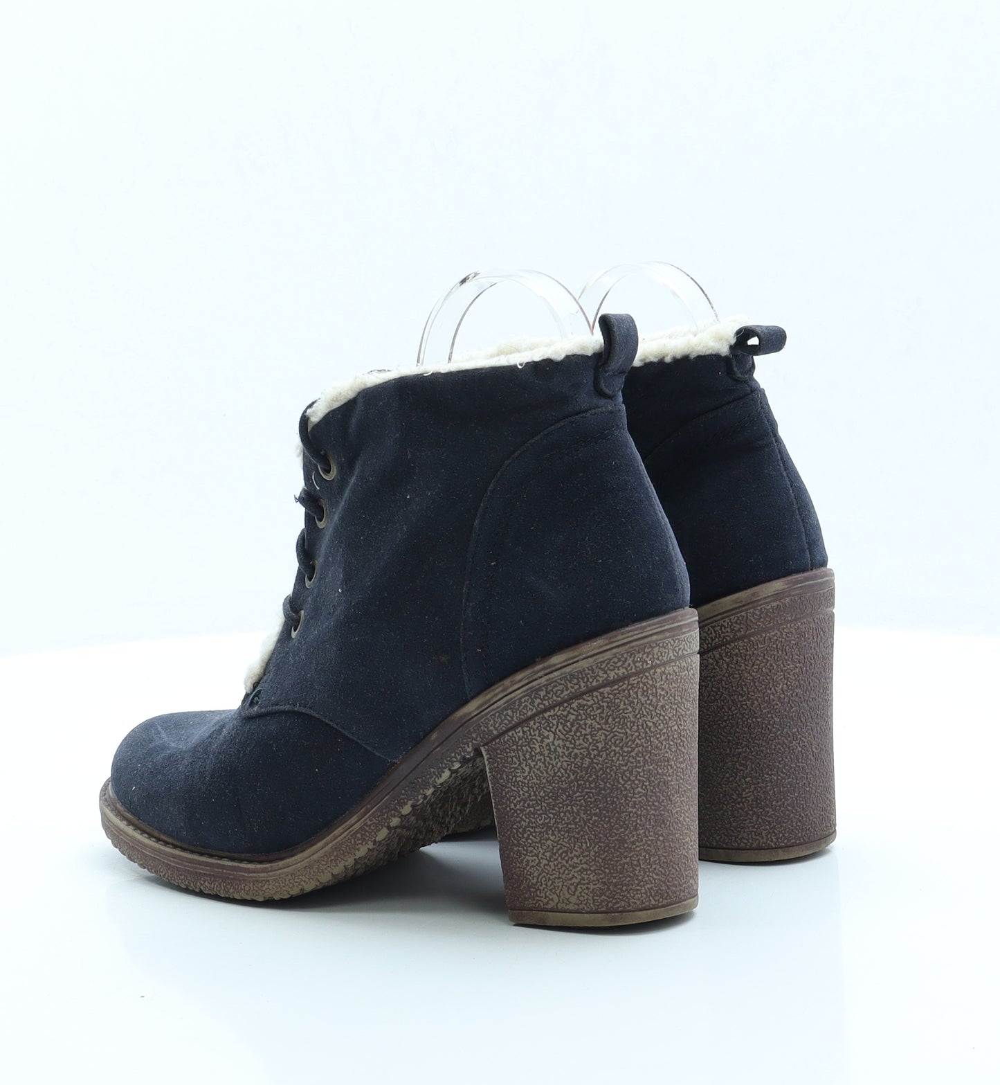 Fiore Womens Blue Polyester Bootie Boot UK 6 EUR 39