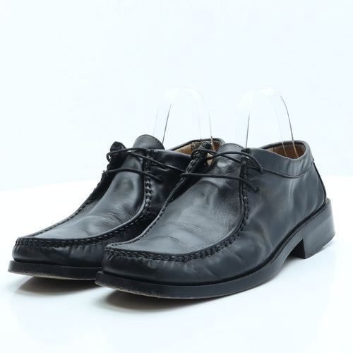 Todd Barnes Mens Black Faux Leather Loafer Casual UK 8.5 EUR 43