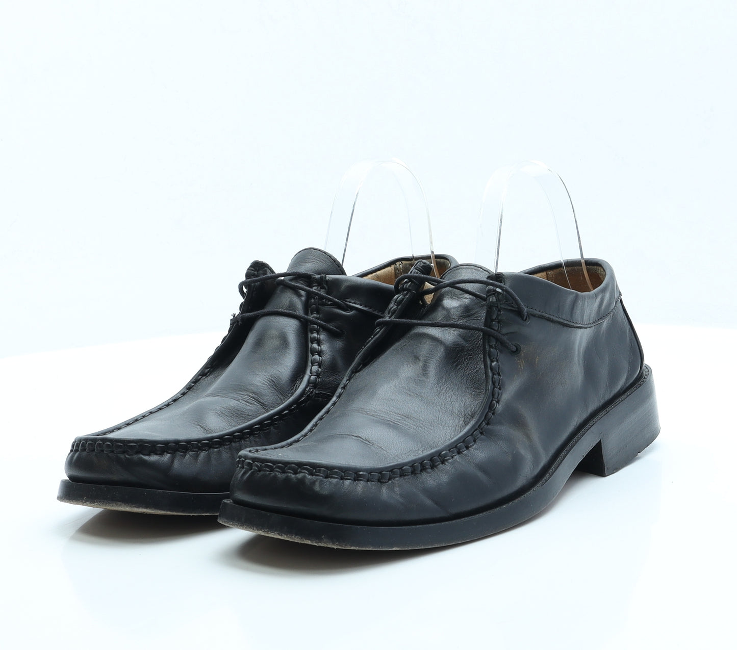 Todd Barnes Mens Black Faux Leather Loafer Casual UK 8.5 EUR 43