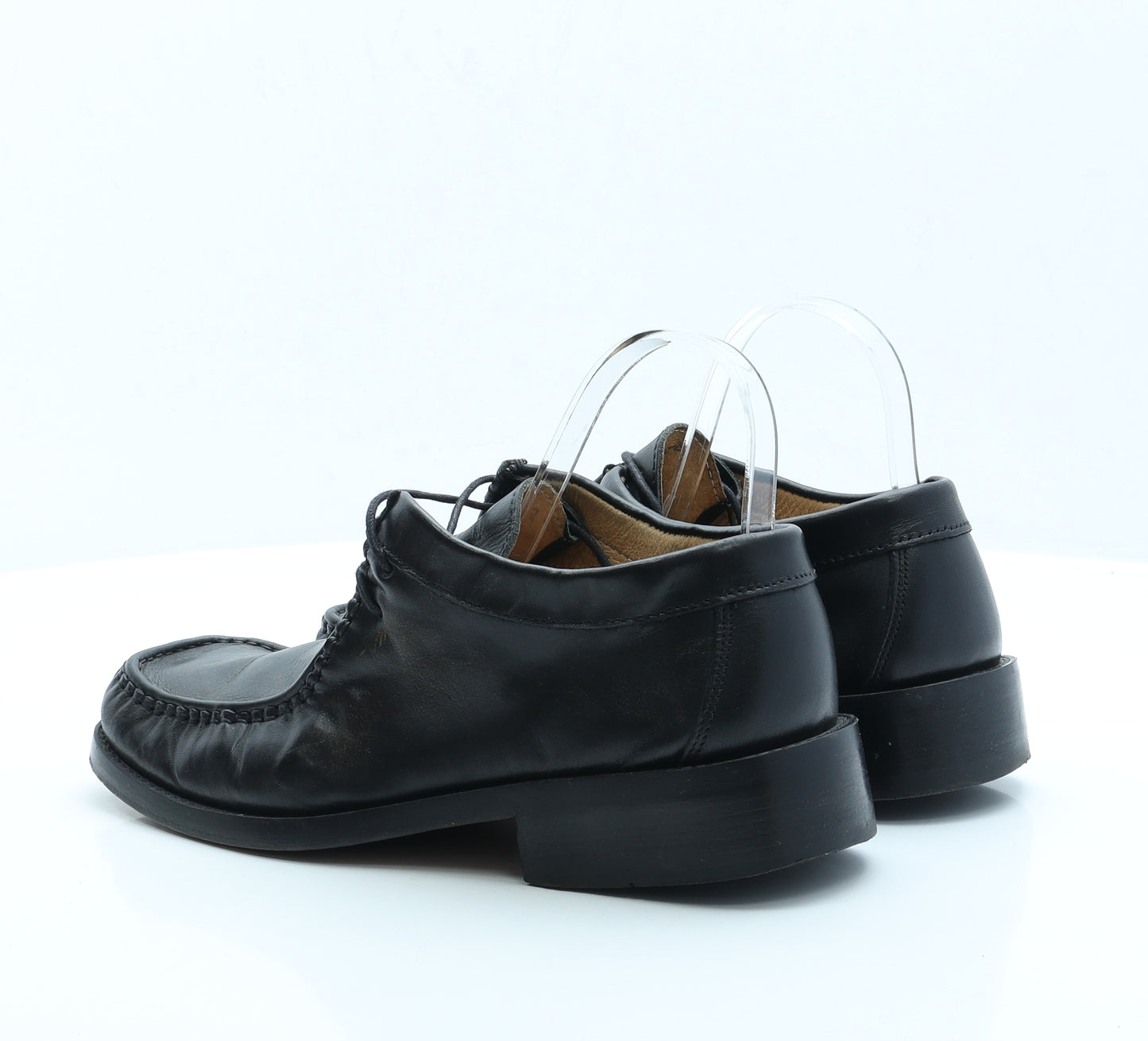 Todd Barnes Mens Black Faux Leather Loafer Casual UK 8.5 EUR 43