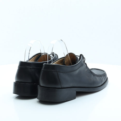 Todd Barnes Mens Black Faux Leather Loafer Casual UK 8.5 EUR 43