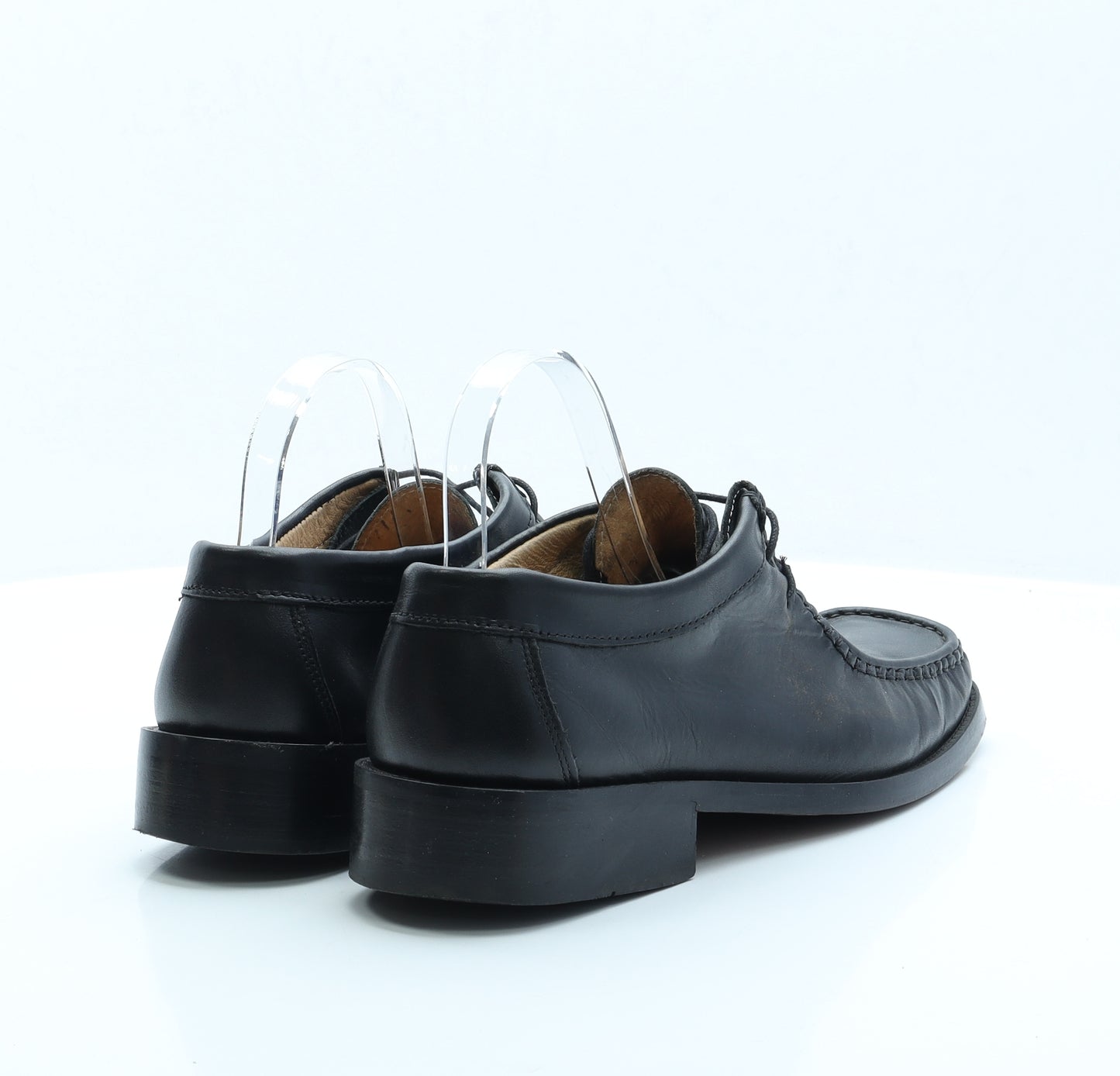 Todd Barnes Mens Black Faux Leather Loafer Casual UK 8.5 EUR 43