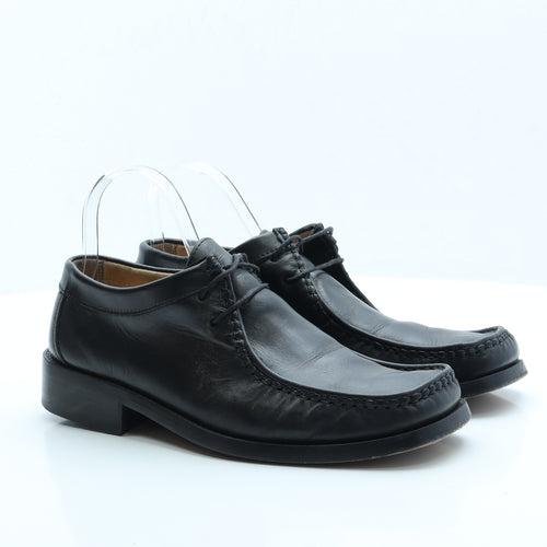 Todd Barnes Mens Black Faux Leather Loafer Casual UK 8.5 EUR 43
