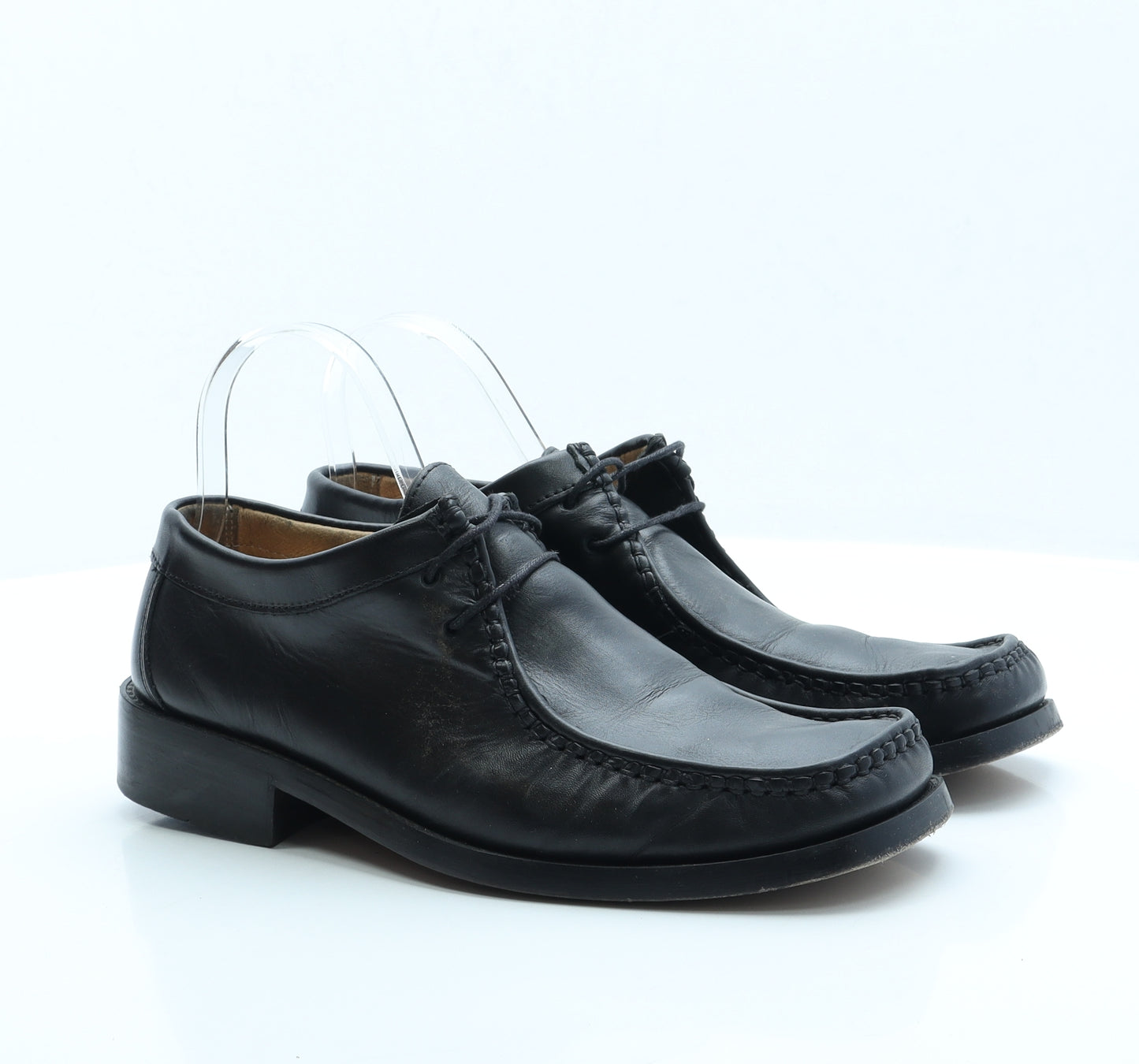 Todd Barnes Mens Black Faux Leather Loafer Casual UK 8.5 EUR 43