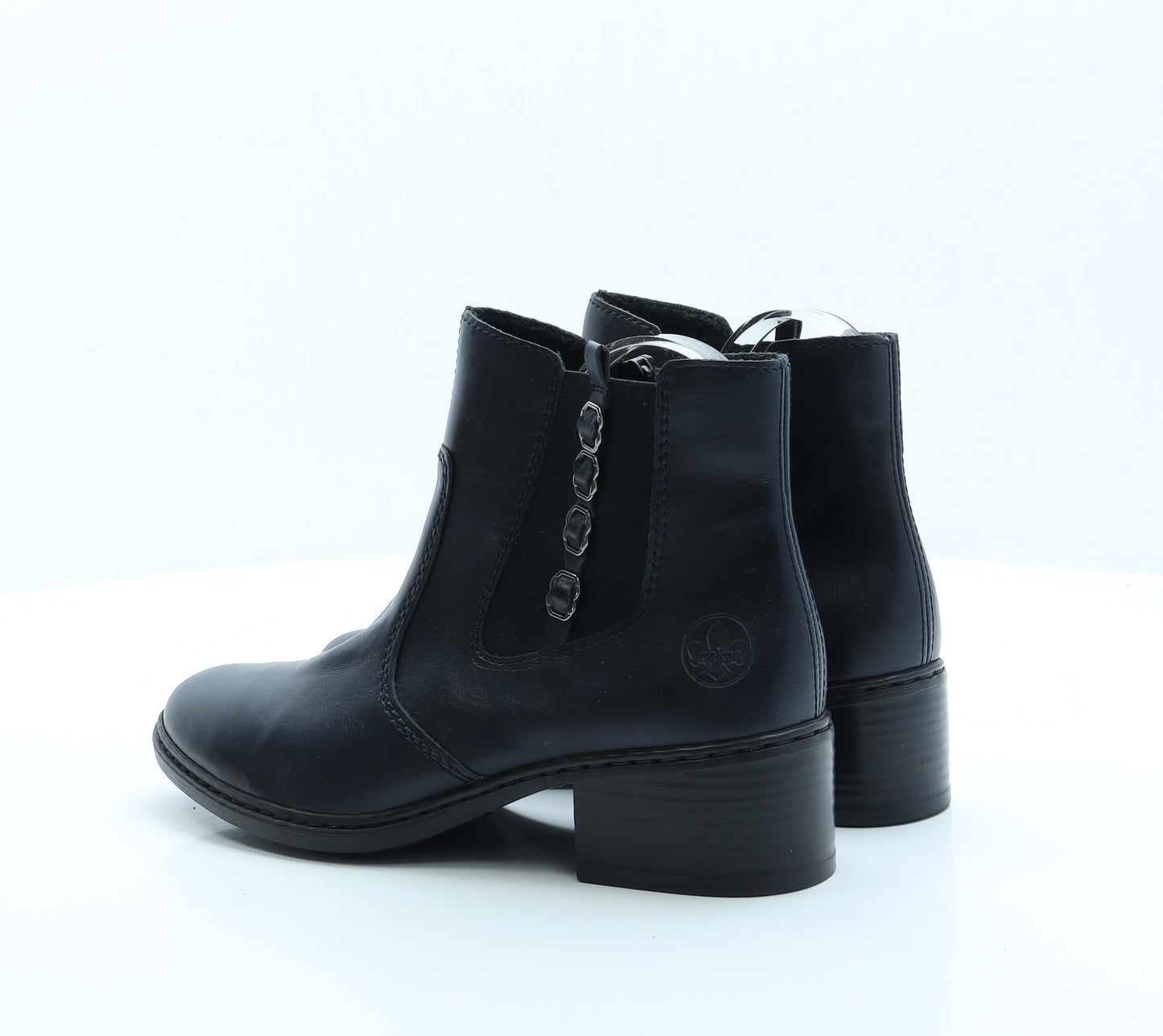 Rieker Womens Blue Faux Leather Chelsea Boot UK 7 EUR 40