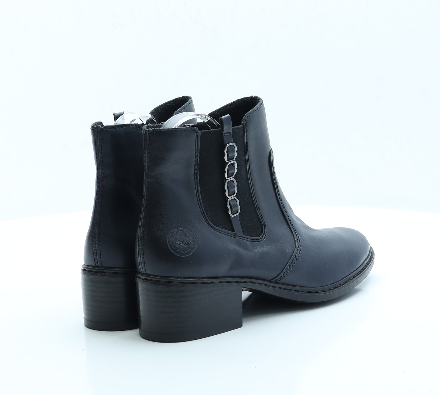 Rieker Womens Blue Faux Leather Chelsea Boot UK 7 EUR 40