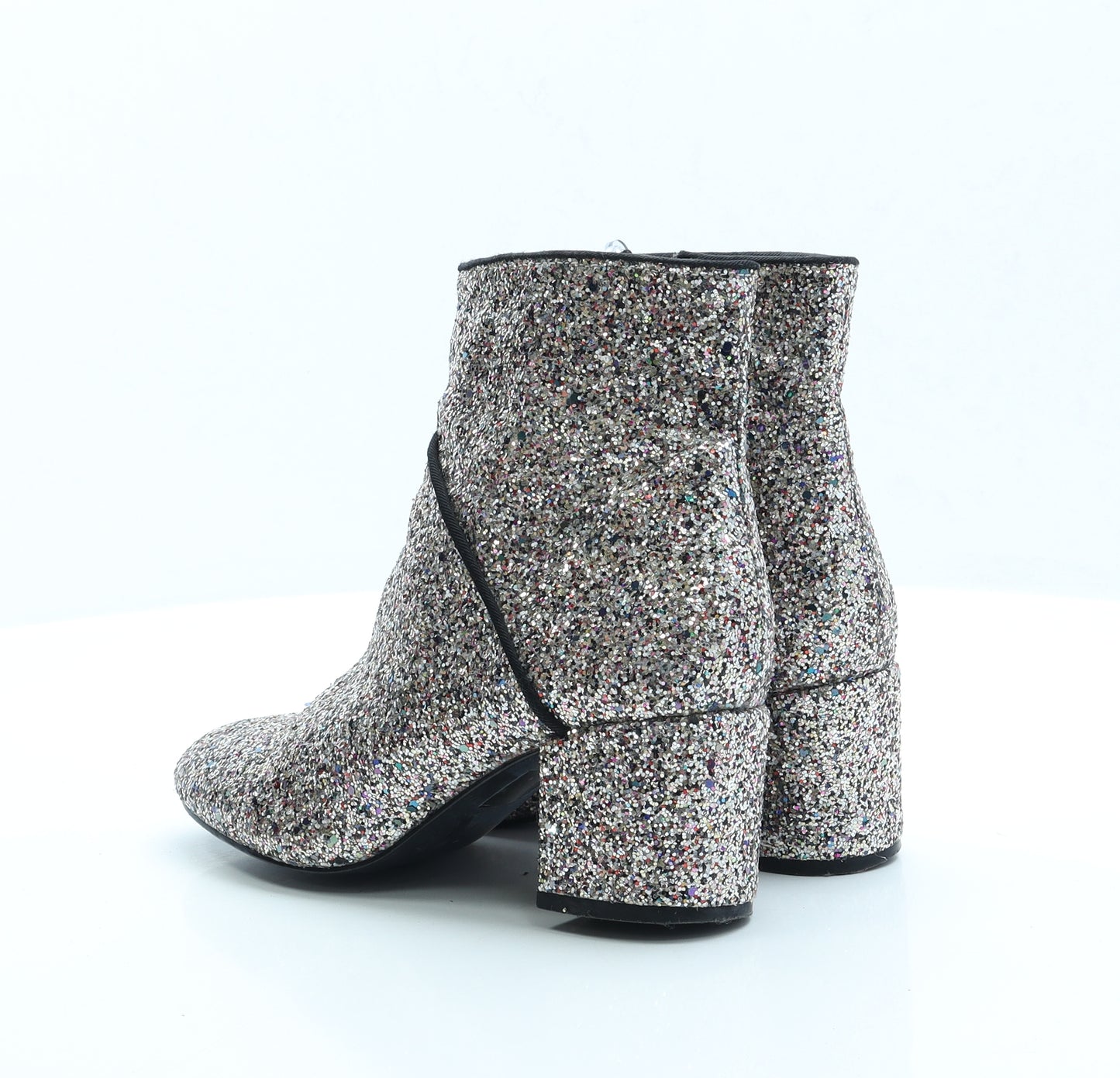 Miss Selfridge Womens Multicoloured Polyester Bootie Boot UK 4 EUR 37