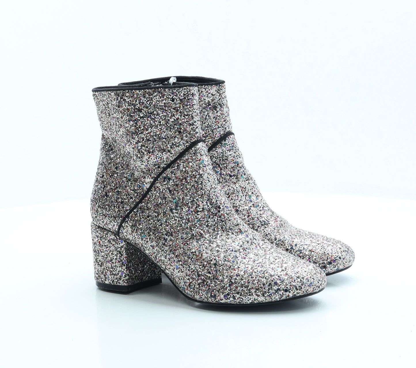 Miss Selfridge Womens Multicoloured Polyester Bootie Boot UK 4 EUR 37