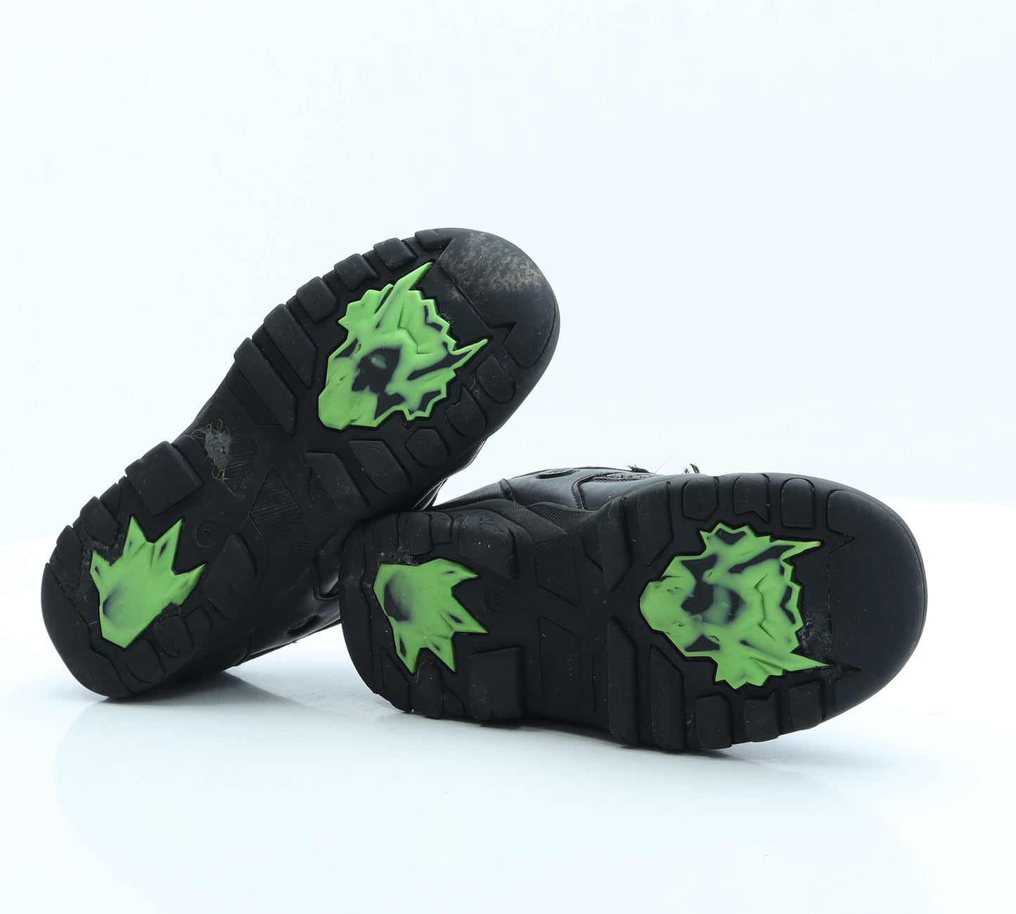 NEXT Boys Black Faux Leather Trainer UK 4 - School