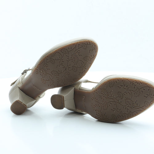 Hotter Womens Beige Polyester Court Heel UK 5 EUR 38 US 7