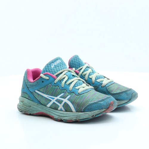 ASICS Boys Green Fabric Trainer UK 1.5