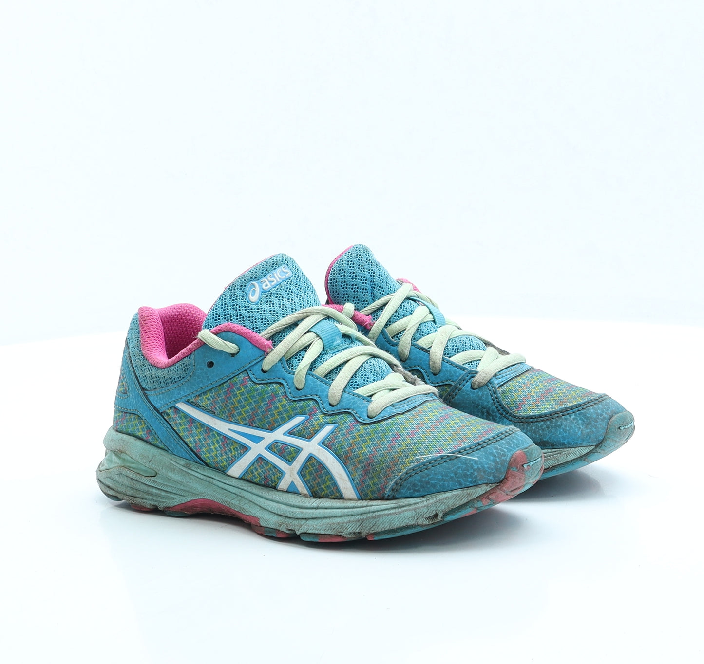 ASICS Boys Green Fabric Trainer UK 1.5