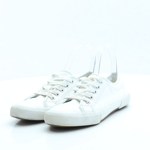 Marks and Spencer Womens Ivory Polyester Trainer UK 3