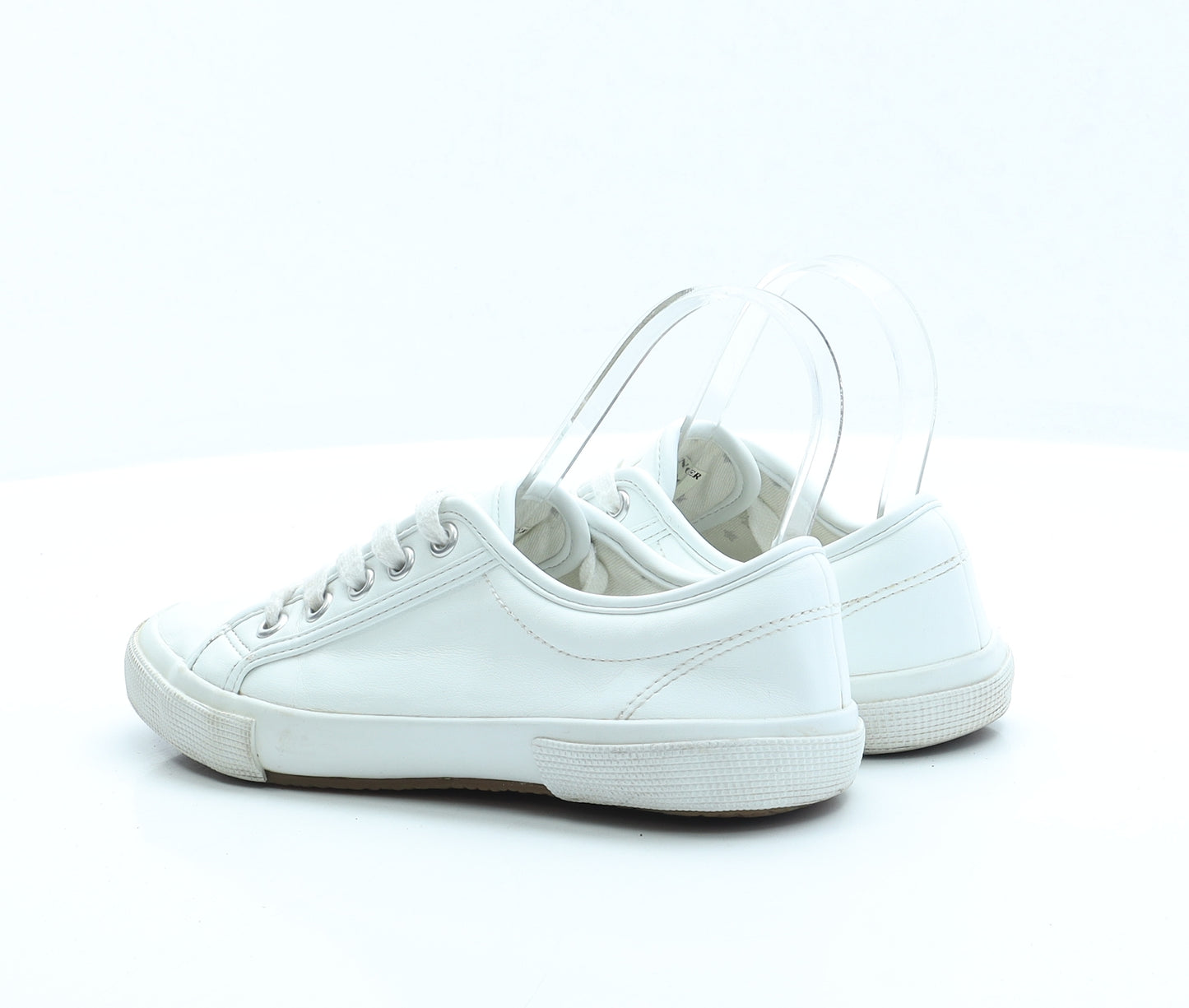 Marks and Spencer Womens Ivory Polyester Trainer UK 3
