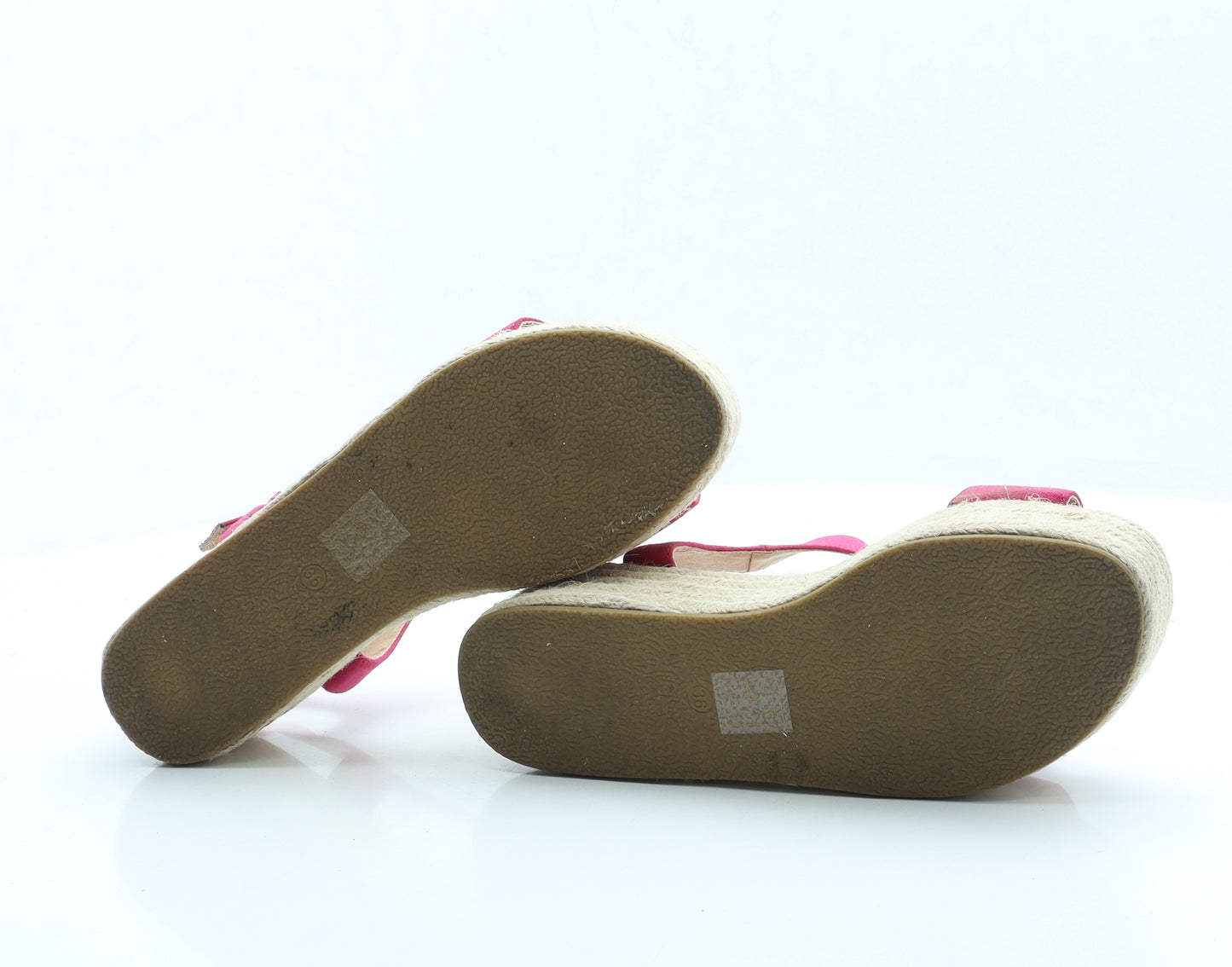 Topshop Womens Pink Polyester Strappy Sandal UK 3 EUR 36