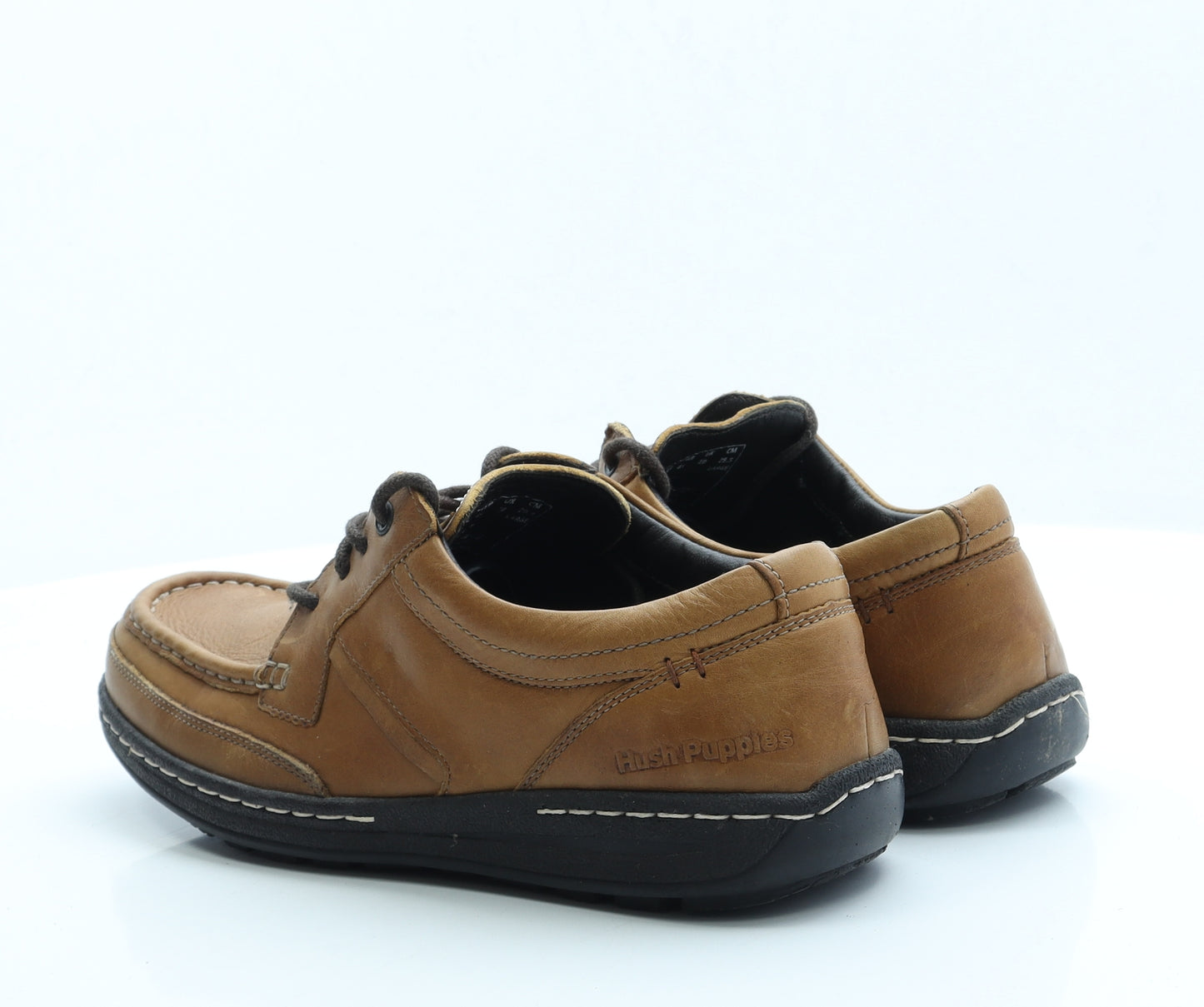 Hush Puppies Mens Brown Polyester Boat Shoe Casual UK 10