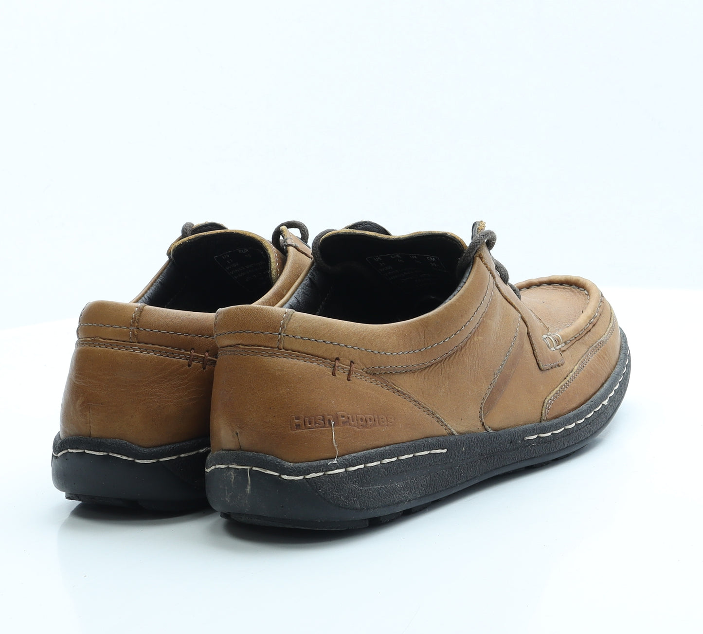 Hush Puppies Mens Brown Polyester Boat Shoe Casual UK 10
