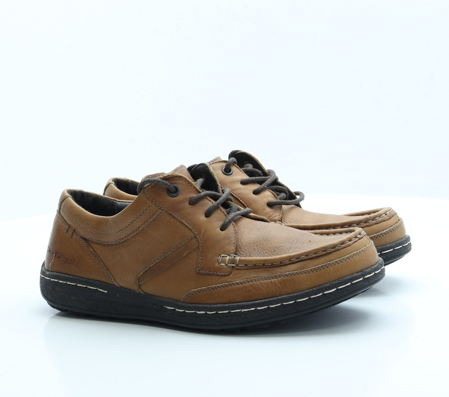 Hush Puppies Mens Brown Polyester Boat Shoe Casual UK 10