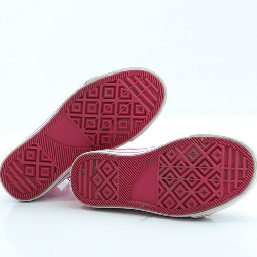 Marks and Spencer Girls Pink Striped Fabric Trainer UK 13 - Peppa Pig