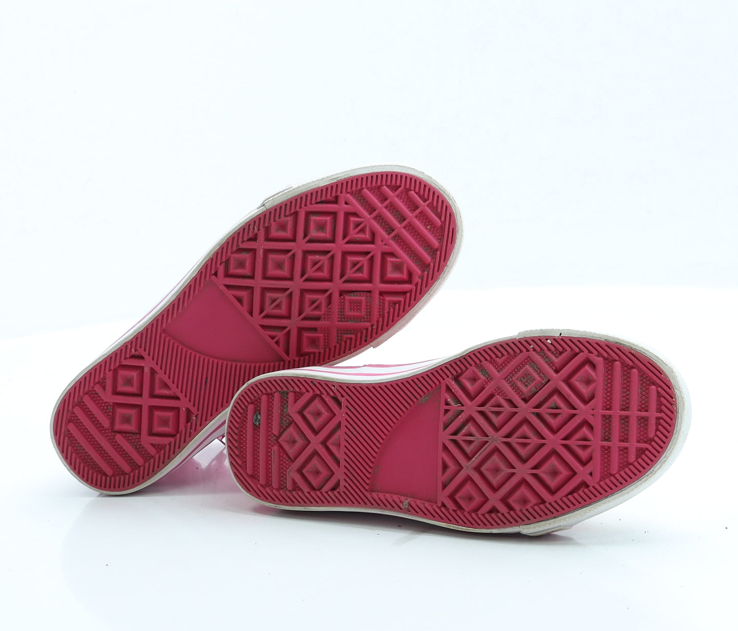 Marks and Spencer Girls Pink Striped Fabric Trainer UK 13 - Peppa Pig