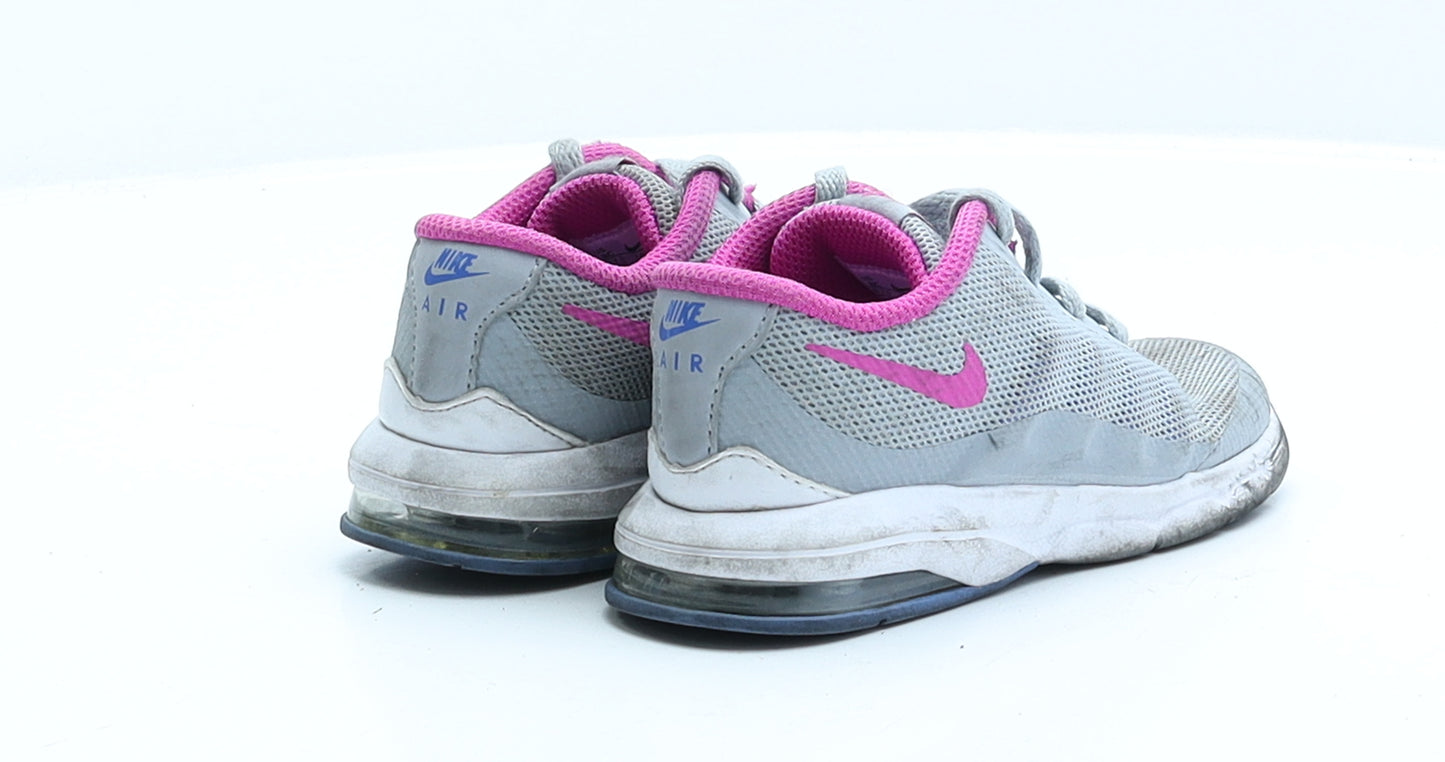 Nike Girls Grey Polyester Trainer UK 7.5 EUR 25
