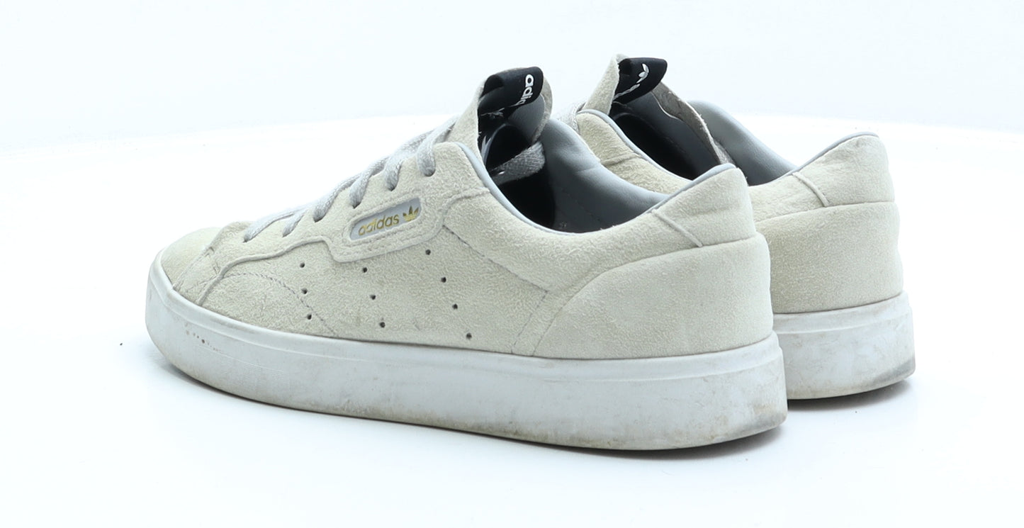 adidas Womens Beige Suede Trainer UK 5 EUR 38