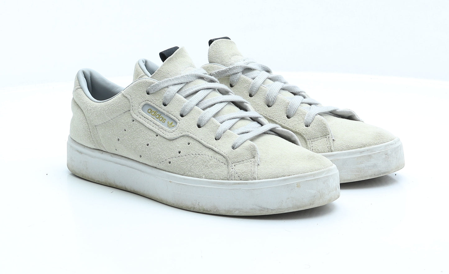 adidas Womens Beige Suede Trainer UK 5 EUR 38