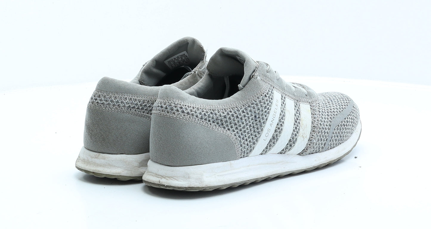 adidas Womens Grey Polyester Trainer UK 5.5 EUR 38.5