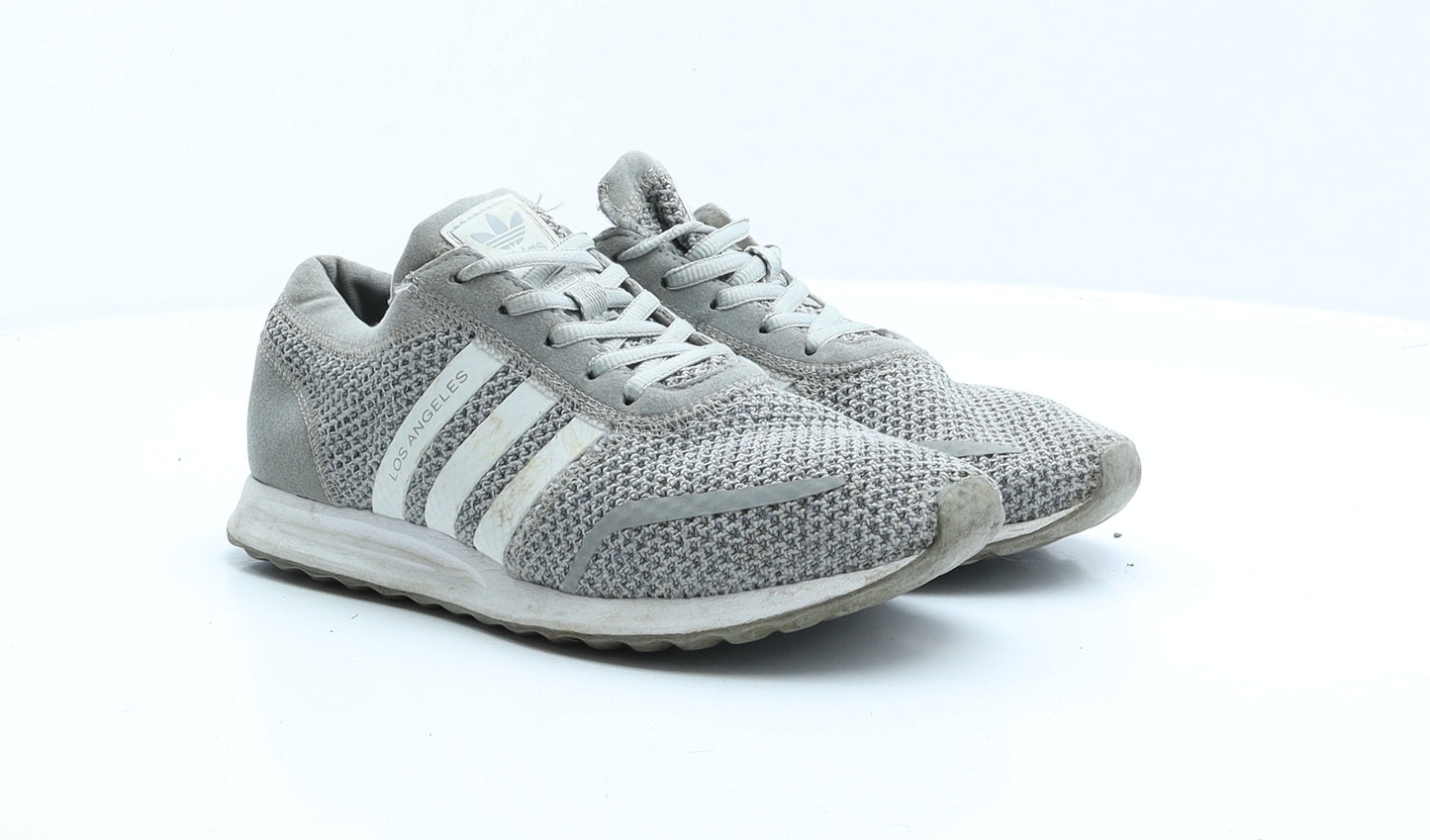 adidas Womens Grey Polyester Trainer UK 5.5 EUR 38.5
