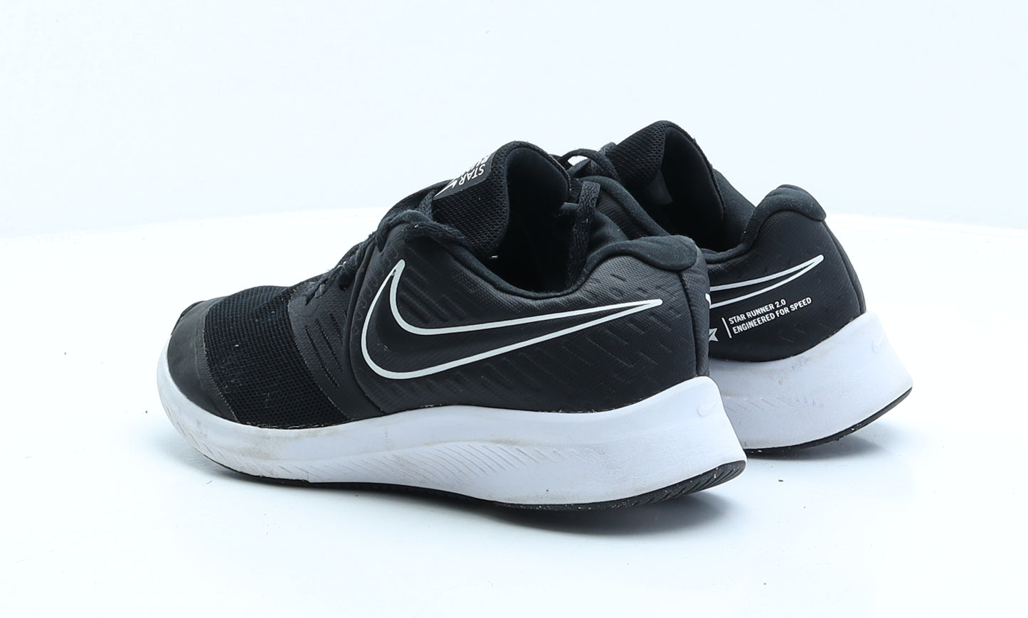 Nike Womens Black Polyester Trainer UK 3 EUR 36