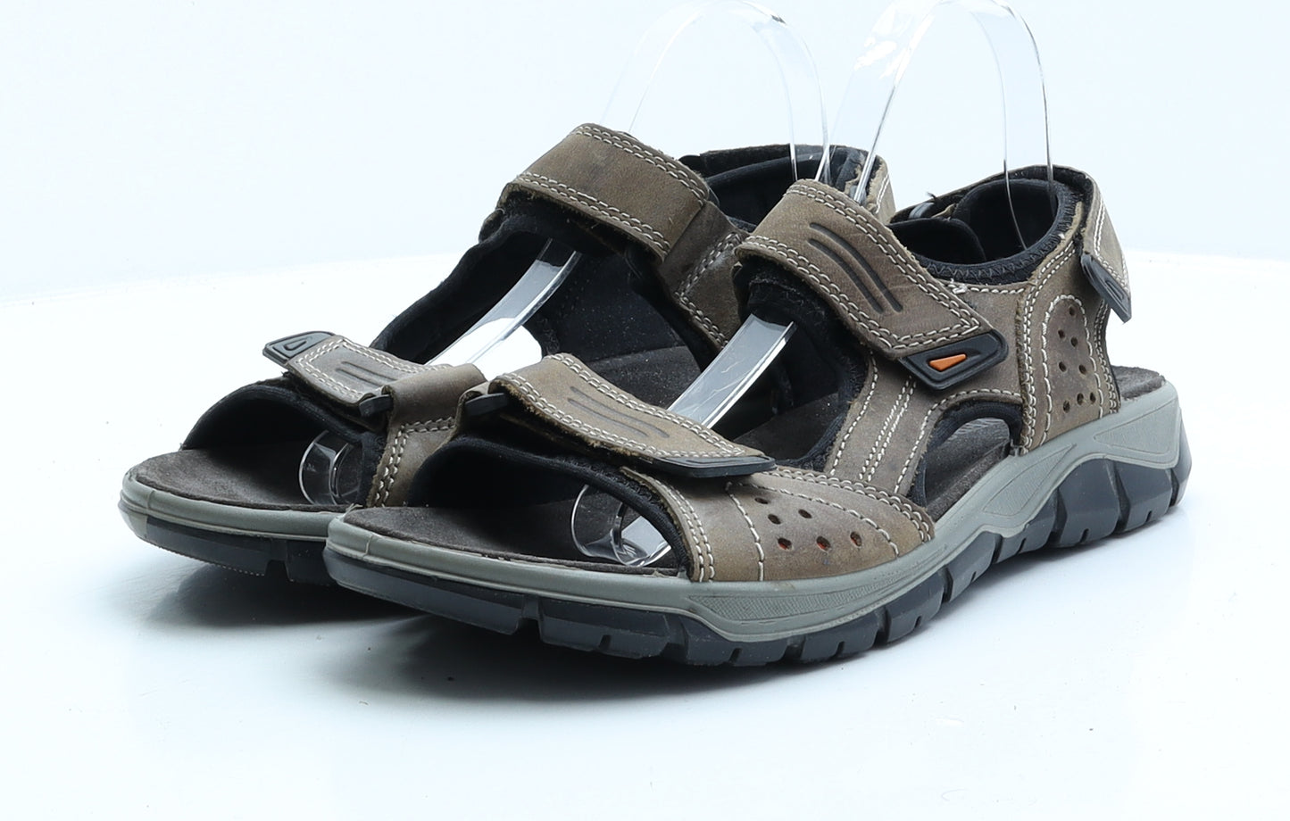 Pavers Mens Brown Faux Suede Slip On Sandal UK 10 EUR 43