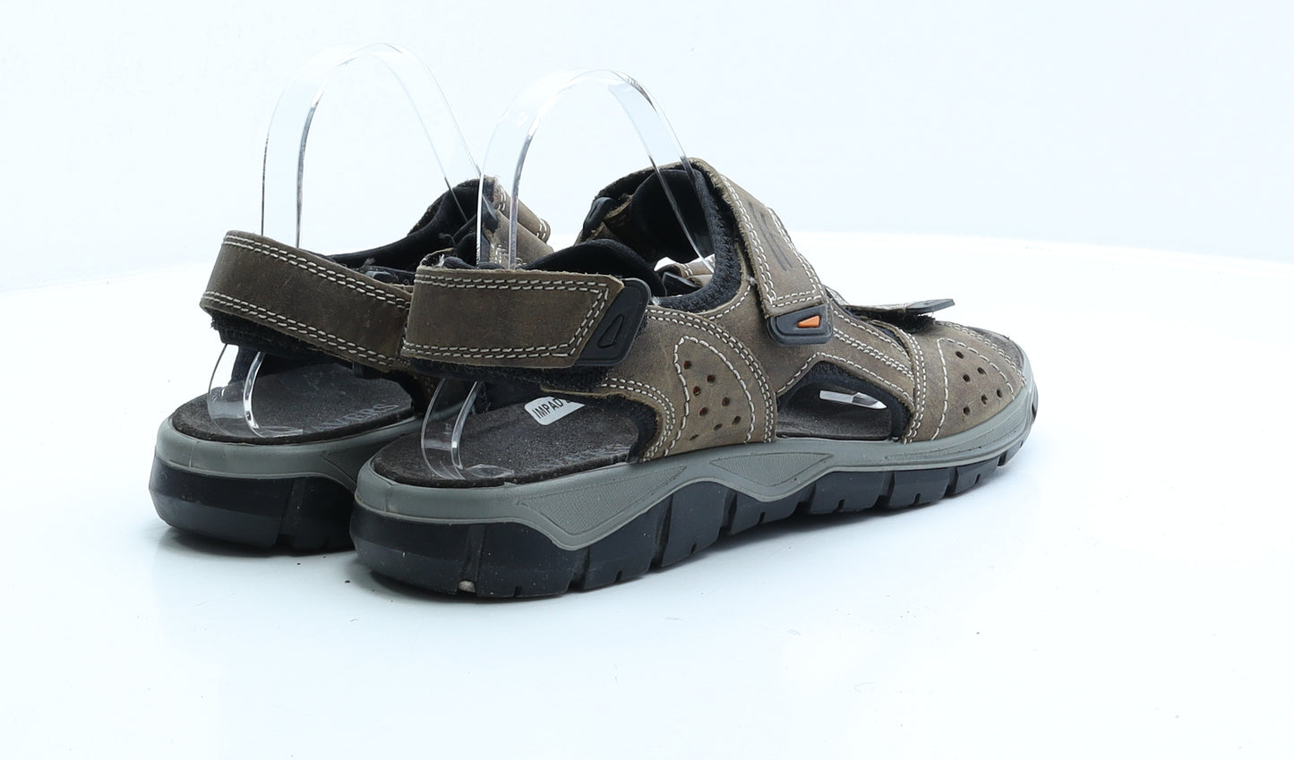 Pavers Mens Brown Faux Suede Slip On Sandal UK 10 EUR 43