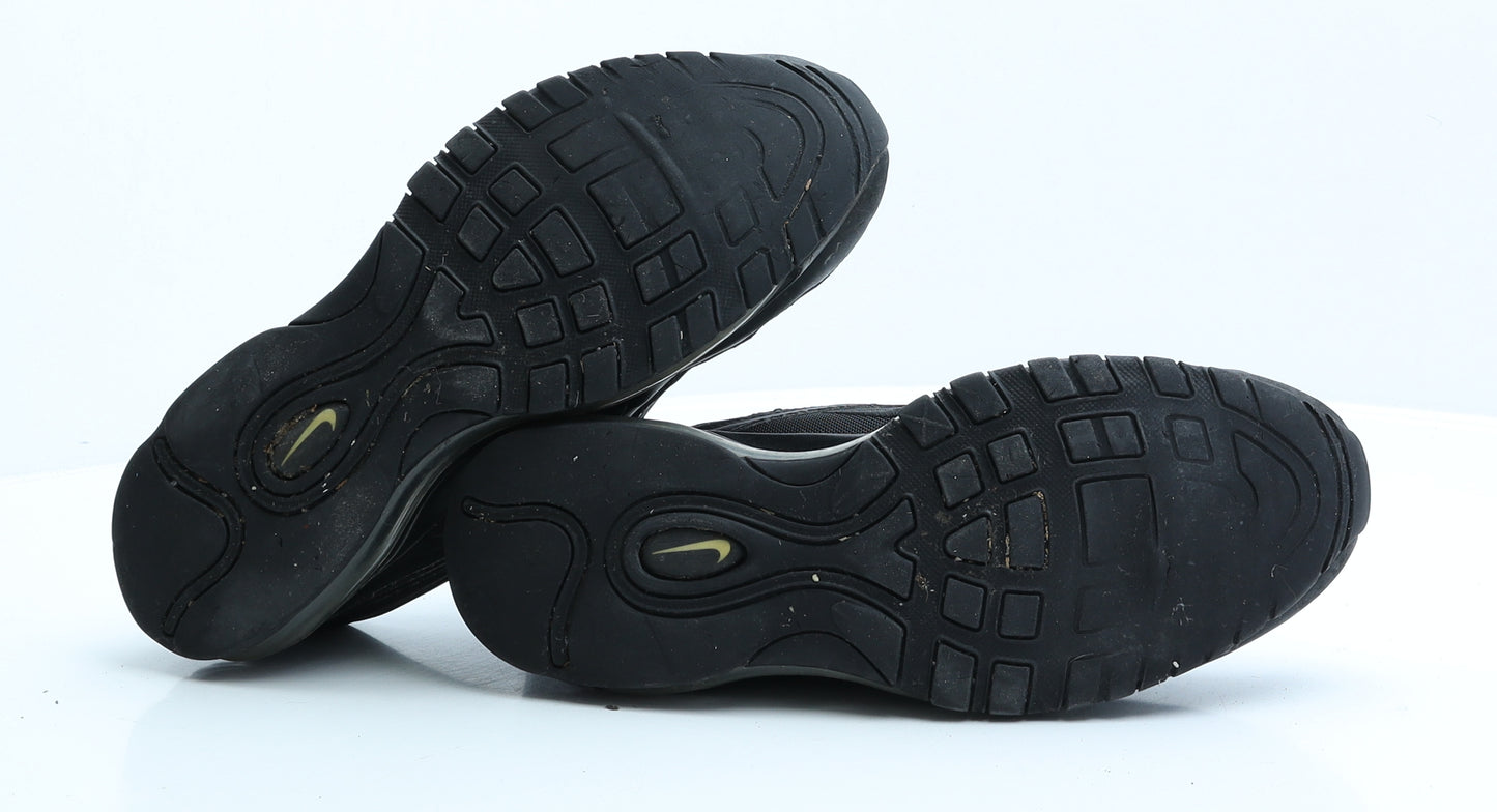Nike Mens Black Faux Leather Trainer UK 8 EUR 42