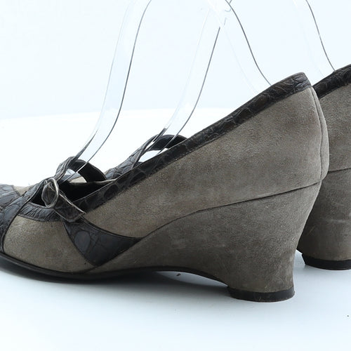 Hispanitas Womens Beige Faux Suede Platform Heel UK 6 EUR 39
