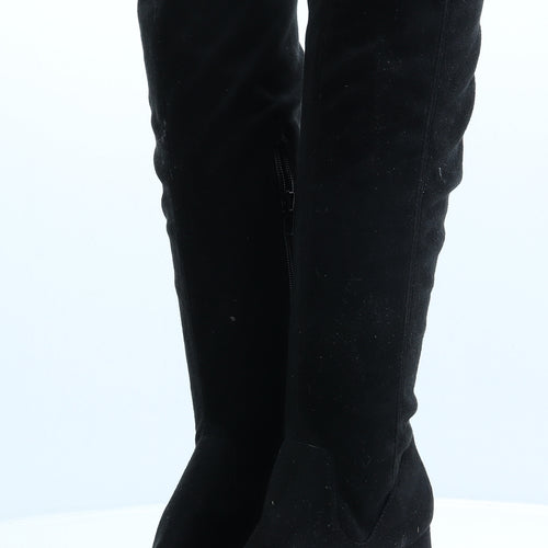 Atmosphere Womens Black Faux Suede Bootie Boot UK 4 EUR 37