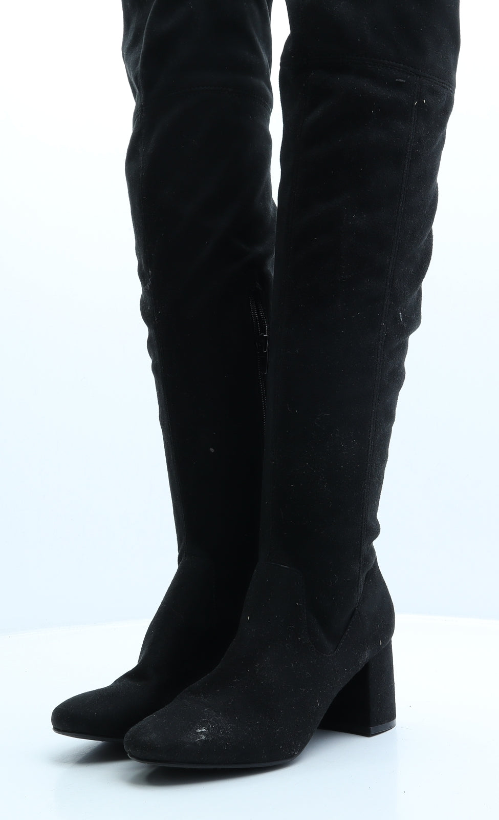 Atmosphere Womens Black Faux Suede Bootie Boot UK 4 EUR 37