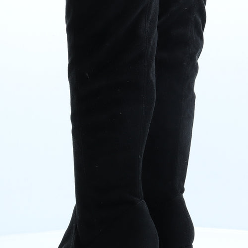 Atmosphere Womens Black Faux Suede Bootie Boot UK 4 EUR 37