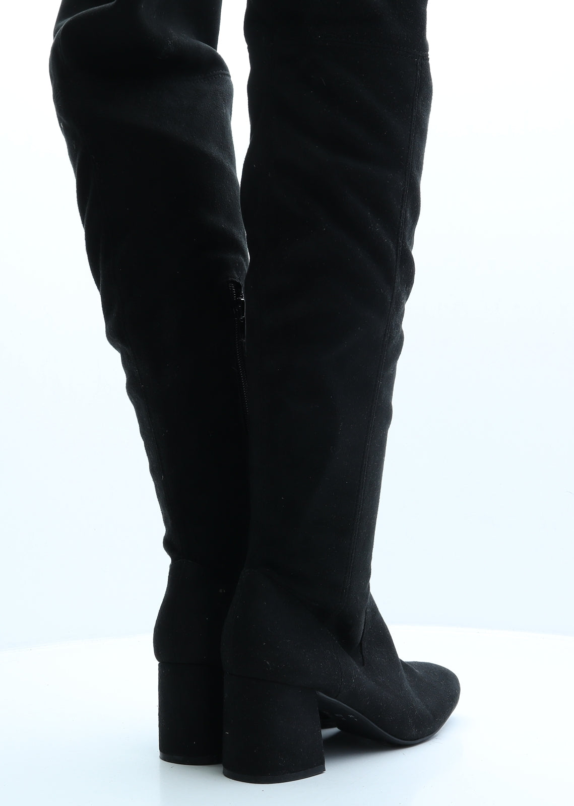 Atmosphere Womens Black Faux Suede Bootie Boot UK 4 EUR 37