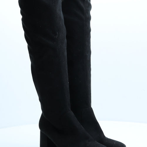 Atmosphere Womens Black Faux Suede Bootie Boot UK 4 EUR 37