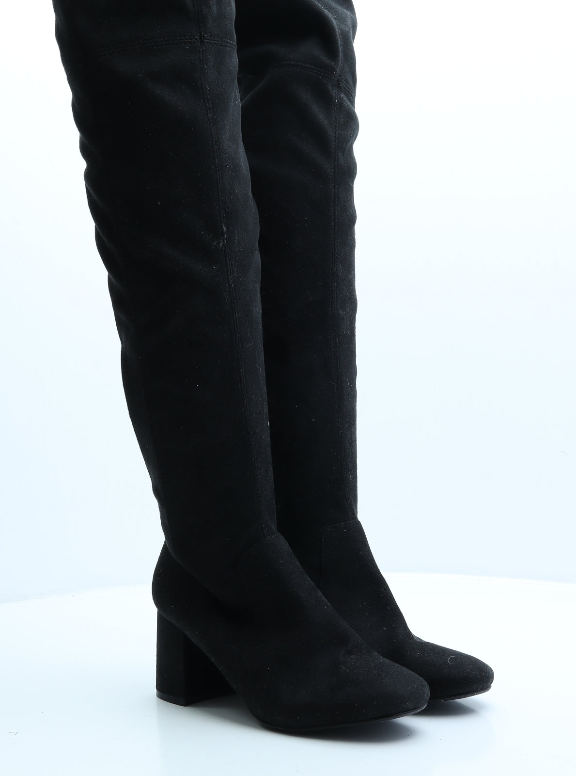 Atmosphere Womens Black Faux Suede Bootie Boot UK 4 EUR 37