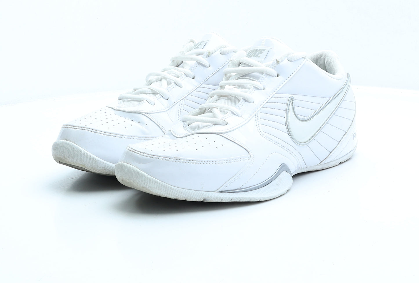 Nike Mens White Patent Leather Trainer UK 9.5 EUR 44.5