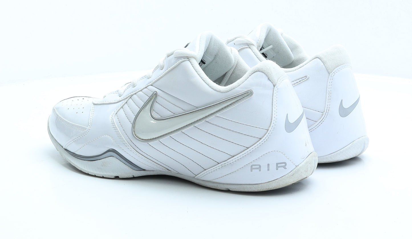 Nike Mens White Patent Leather Trainer UK 9.5 EUR 44.5