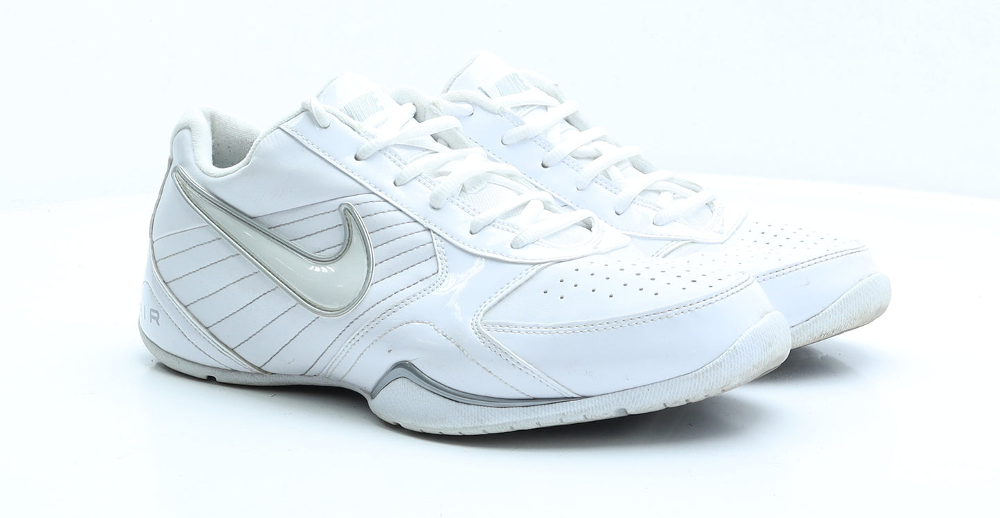 Nike Mens White Patent Leather Trainer UK 9.5 EUR 44.5