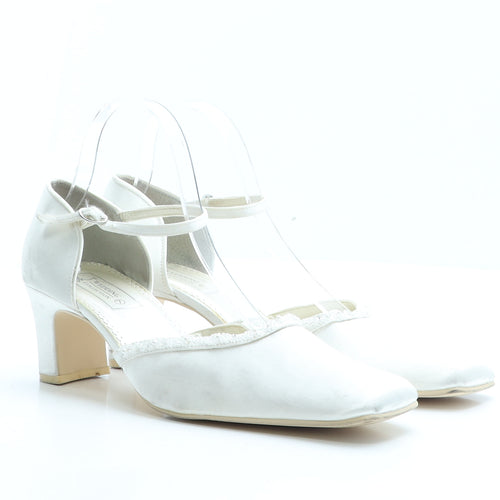 BHS Womens Ivory Polyester D'Orsay Heel UK 7 EUR 40 - Wedding Collection
